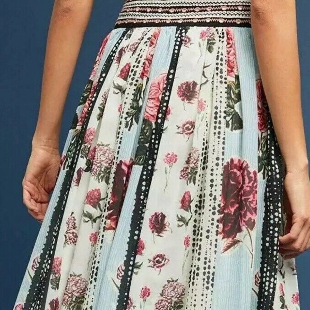 Anthropologie  Verb by Pallavi Singhee Condorcet Floral Skirt 14 NWT - Picture 2 of 5